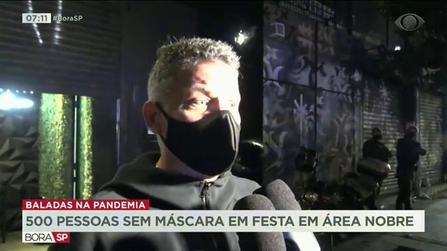 Festas clandestinas são flagradas em áreas nobres da capital paulista Reprodução TV