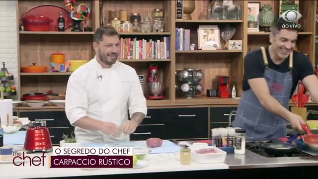 Macarrão com carpaccio, Lucas? Reprodução TV