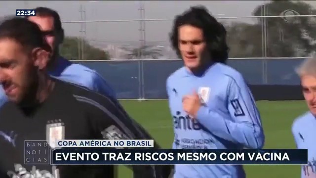 Copa América traz riscos mesmo com vacina Reprodução TV