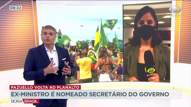 Pazuello volta ao Planalto como secretário do governo Reprodução TV