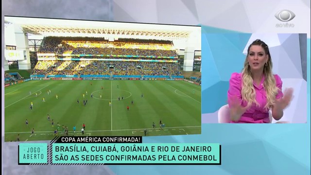 Jogo Aberto discute sobre a realização da Copa América no Brasil Reprodução TV