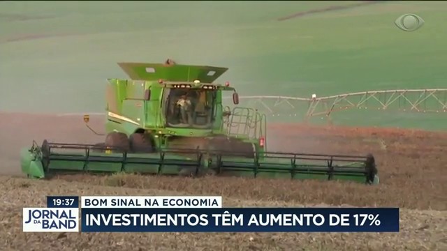 Bom sinal na economia: investimentos têm aumento de 17% Reprodução TV