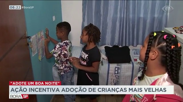 Ação incentiva adoção de crianças mais velhas Reprodução TV