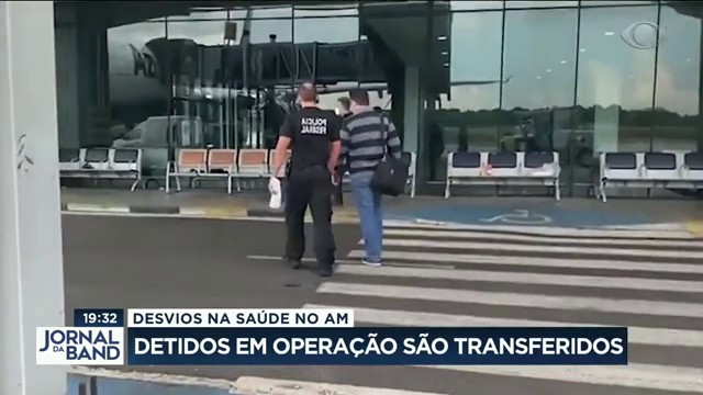 Detidos em operação no AM são transferidos Reprodução TV