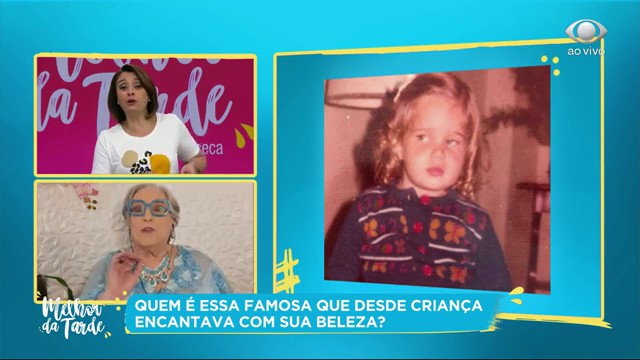 Quem é essa famosa que desde criança encanta com sua beleza? Reprodução TV