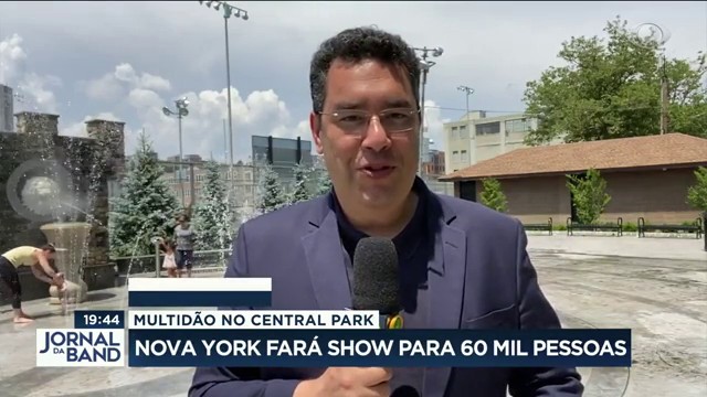 Nova York fará show para 60 mil pessoas Reprodução TV