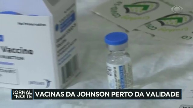 Doses da Johnson: vacinas vão chegar ao Brasil perto da validade Reprodução TV