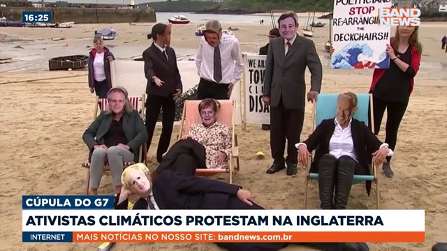 Cúpula do G7: Ativistas climáticos protestam na Inglaterra