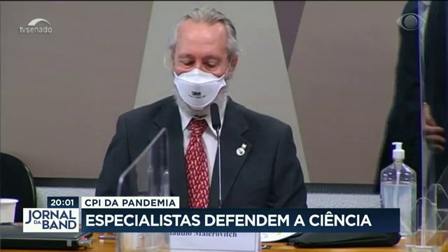 Especialistas defendem a Ciência na CPI da Pandemia Reprodução TV