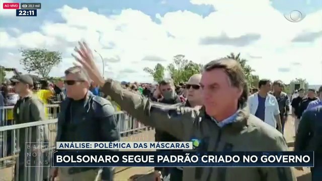 Análise: declaração de Bolsonaro sobre máscaras segue um padrão
