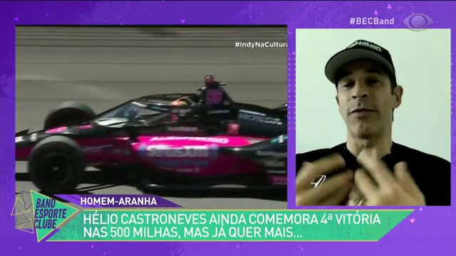 EXCLUSIVA COM HÉLIO CASTRONEVES, VENCEDOR DE 4 ETAPAS DAS 500 MILHAS Reprodução TV