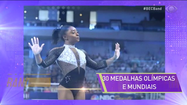 GALERIA DO BEC: SIMONE BILES E SEUS ESPETÁCULOS Reprodução TV