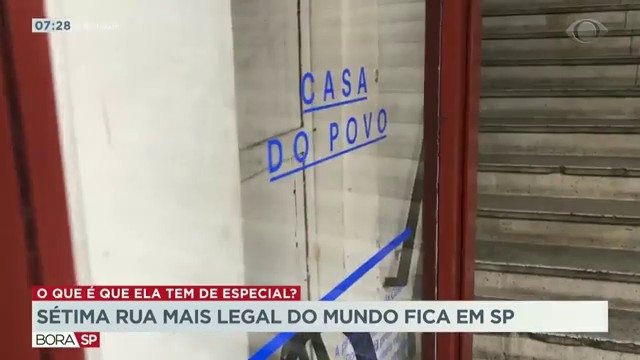  Sétima rua mais legal do mundo fica em SP Reprodução TV