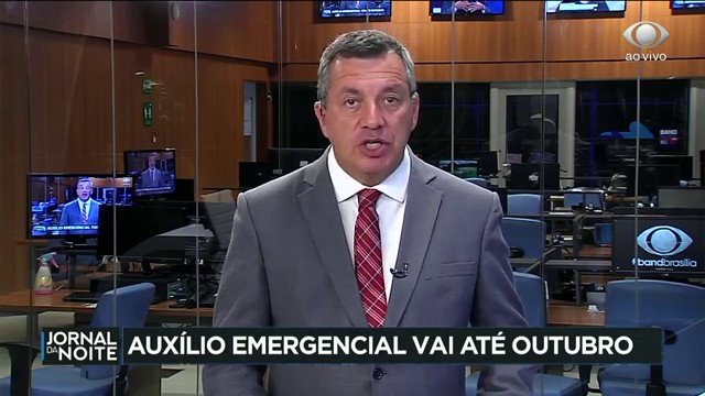 Auxílio emergencial vai até outubro Reprodução TV