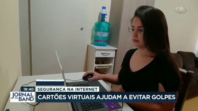 Cartões virtuais ajudam a evitar golpes. Reprodução TV