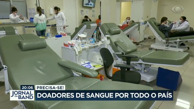 Precisa-se de doadores de sangue por todo o Brasil Reprodução TV