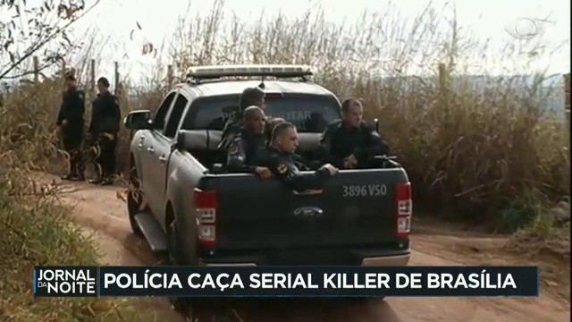 Caçada a serial killer do DF mobiliza 200 policiais Reprodução TV