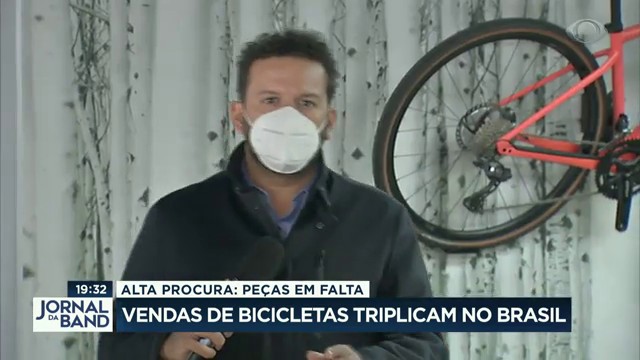 Vendas de bicicletas triplicam no Brasil Reprodução TV