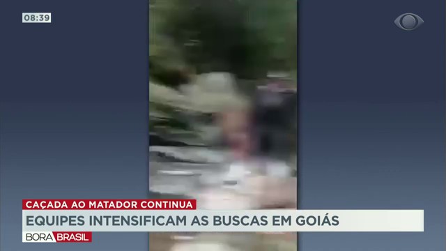 Equipes intensificam buscas por assassino em Goiás Reprodução TV