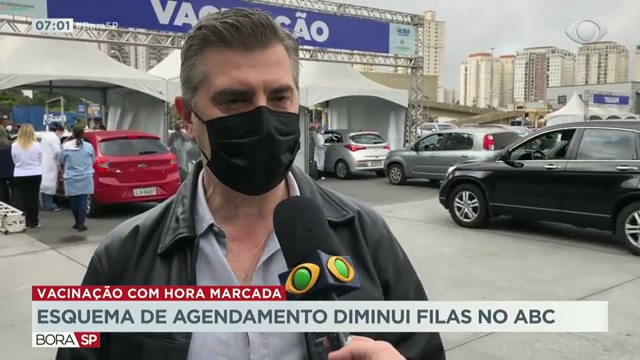 Esquema de agendamento diminui filas no ABC Reprodução TV