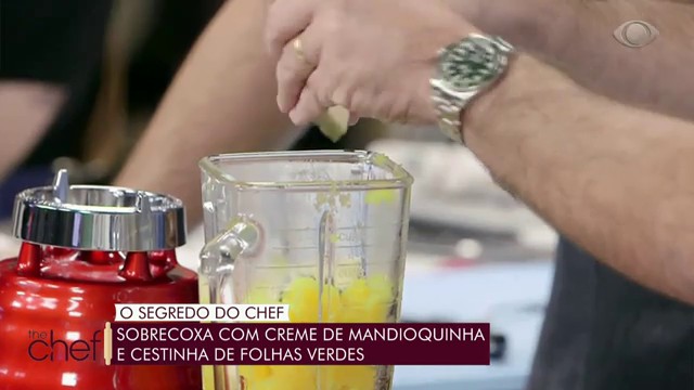 Delicioso creme de mandioca!  Reprodução TV