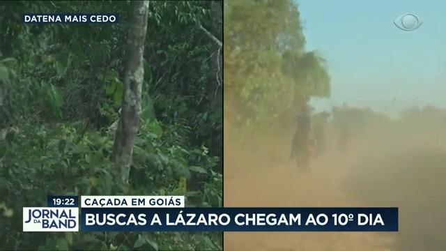 Caçada em Goiás: buscas a Lázaro chegam ao 10º dia Reprodução TV