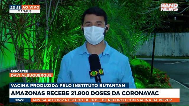 Amazonas rece 21.800 doses da CoronaVac
