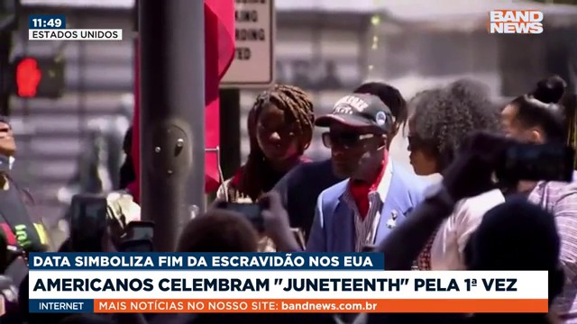 Americanos celebram "June Teenth" pela 1ª vez