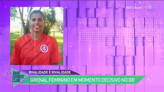 GRENAL A VISTA NA RETA FINAL DO BRASILEIRÃO FEMININO Reprodução TV