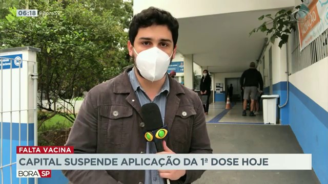 Capital paulista suspende aplicação da primeira dose da vacina