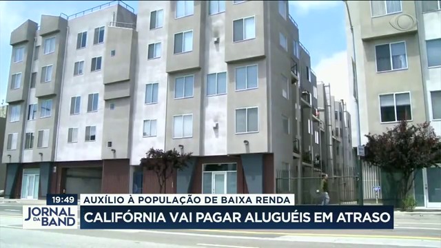 Califórnia vai pagar aluguéis em atraso Reprodução TV