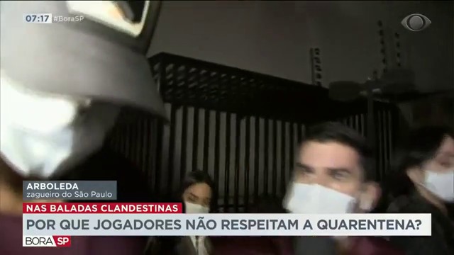 Por que jogadores desrespeitam a quarentena e vão a baladas? Reprodução TV