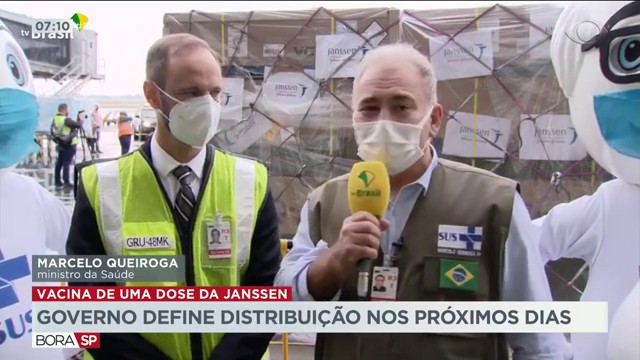 Governo vai definir distribuição de doses da Janssen nos próximos dias Reprodução TV