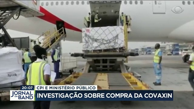 Investigação sobre compra da Covaxin. Reprodução TV