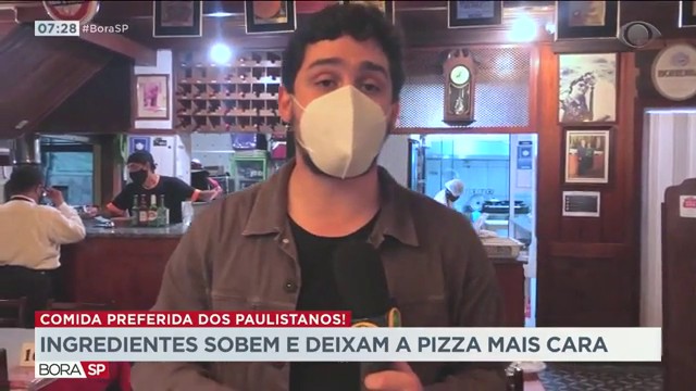 Ingredientes sobem e deixam a pizza mais cara Reprodução TV