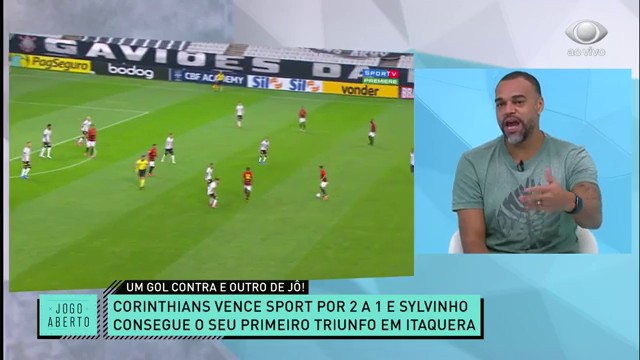 Corinthians vence o Sport no primeiro triunfo de Sylvinho em Itaquera Reprodução TV