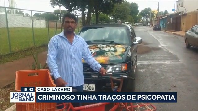 Lázaro tinha traços de psicopatia Reprodução TV