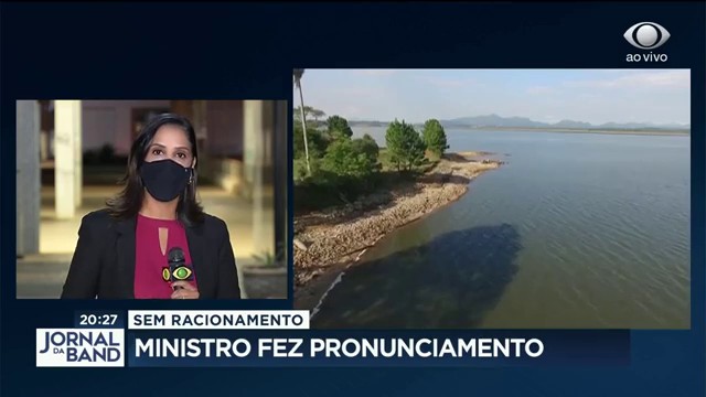 Seca: ministro descarta racionamento e pede uso consciente de energia Reprodução TV