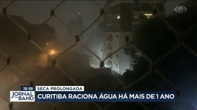 Seca prolongada: Curitiba raciona água há mais de um ano Reprodução TV