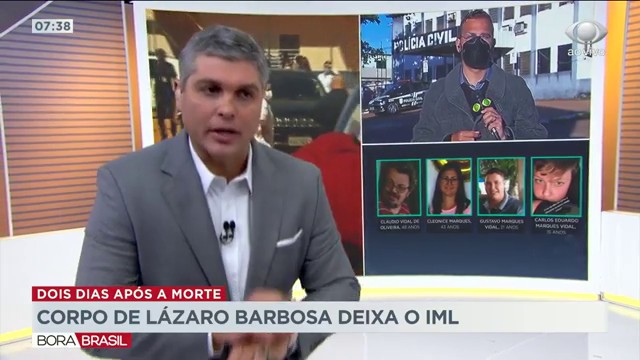 Corpo de Lázaro Barbosa deixa o IML após dois dias Reprodução TV