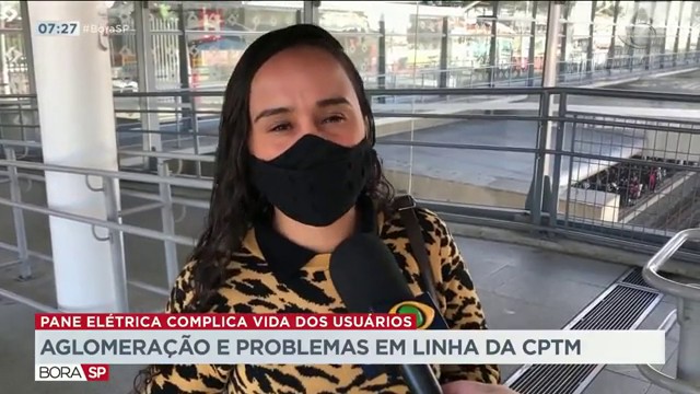 Aglomeração e problemas em linha da CPTM Reprodução TV