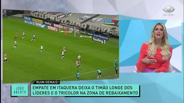 Jogo Aberto debate sobre o empate sem graça no Majestoso Reprodução TV