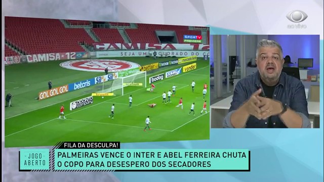 João Pedro Sgarbi estreia e comenta sobre a vitória do Palmeiras Reprodução TV