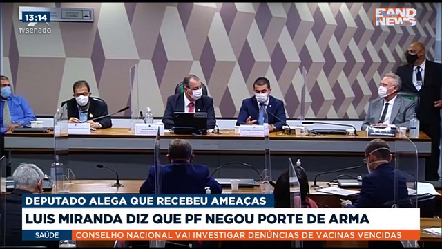 Luis Miranda disse hoje que a PF negou seu pedido de porte de arma Reprodução TV