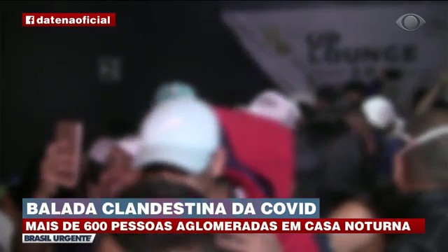 POLÍCIA FECHA BALADA CLANDESTINA COM MAIS DE 600 PESSOAS Reprodução TV