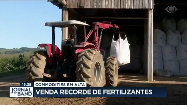 Venda recorde de fertilizantes Reprodução TV