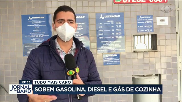 Tudo mais caro: sobem preços de gasolina, diesel e gás de cozinha Reprodução TV