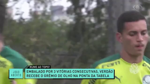 Verdão rumo ao topo! Embalado, Palmeiras enfrenta o desesperado Grêmio Reprodução TV