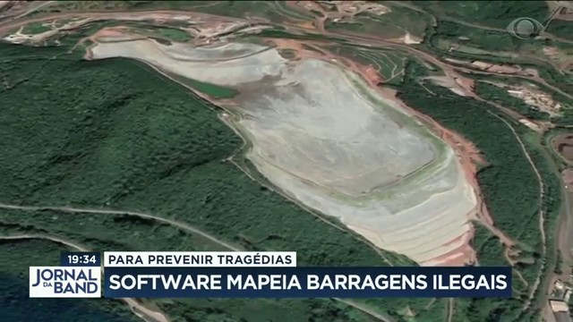 Software mapeia barragens ilegais Reprodução TV