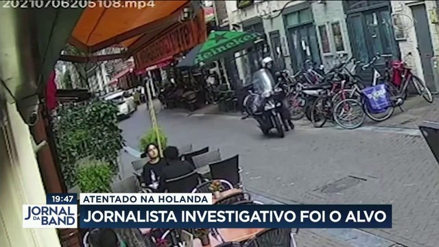 Jornalista investigativo é alvo de atentado na Holanda Reprodução TV